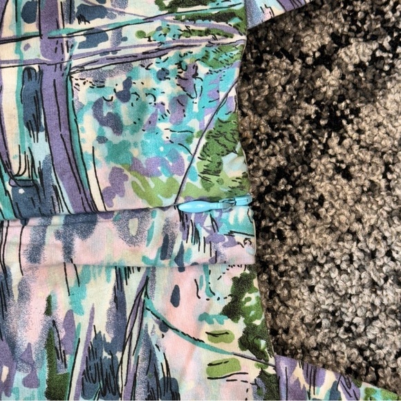 Rabbit Rabbit Rabbit Green and Blue Sleeveless Sundress - Picture 7 of 8